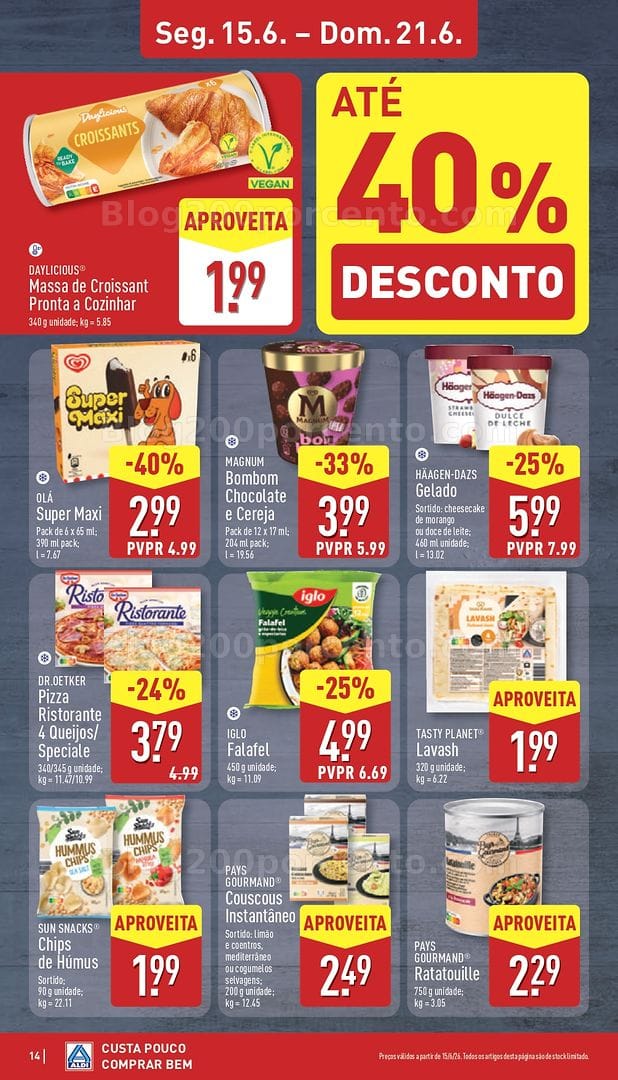 Antevisão Folheto ALDI Promoções de 15 a 21 junho